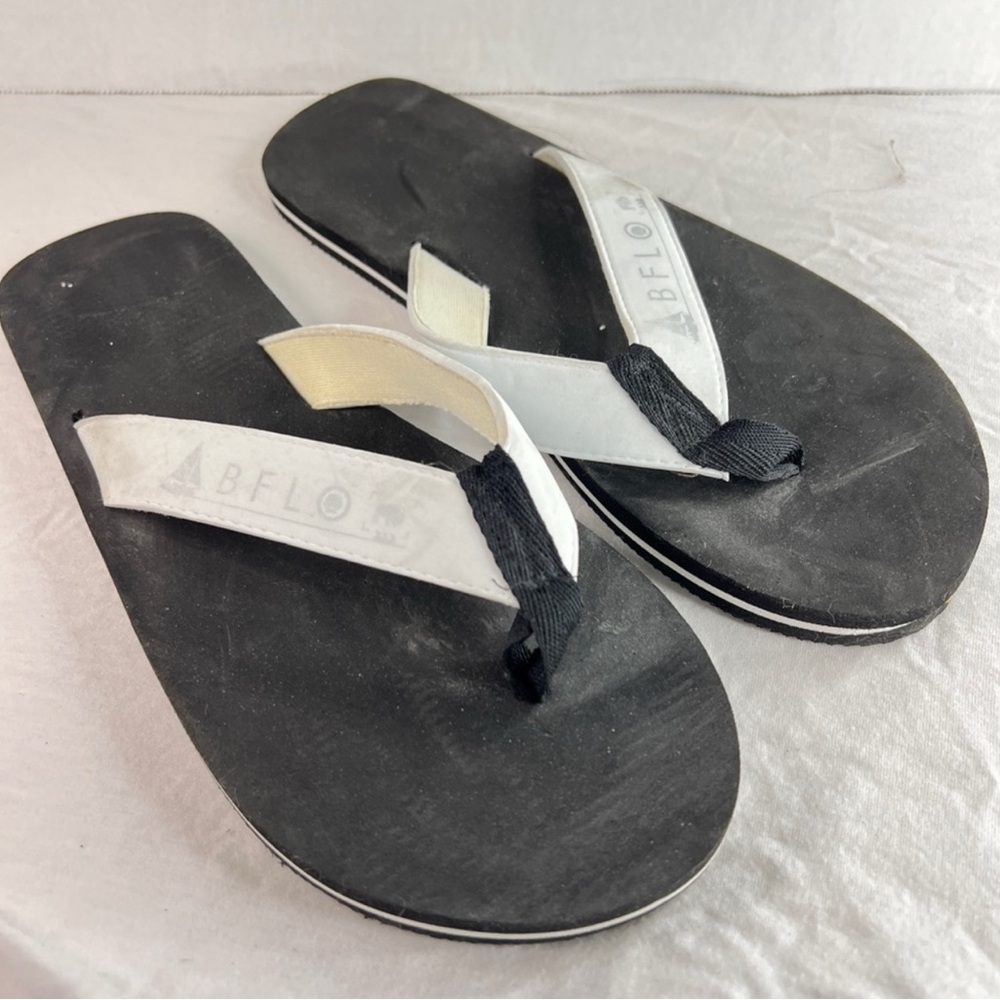 Women's Black and White Sandals